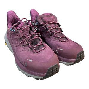 Hoka One One Kaha 2 Low GTX Shoes Women Size 8 Purple Vibram Trail Outdoor‎ Hike